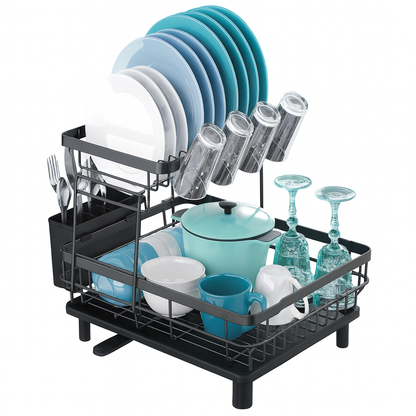 HausRoland 2-Tier Dish Drying Rack
