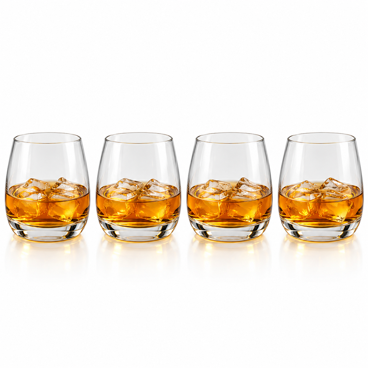 Danny Home Crystal Whiskey Glass Set – 390ml (4 Pcs)
