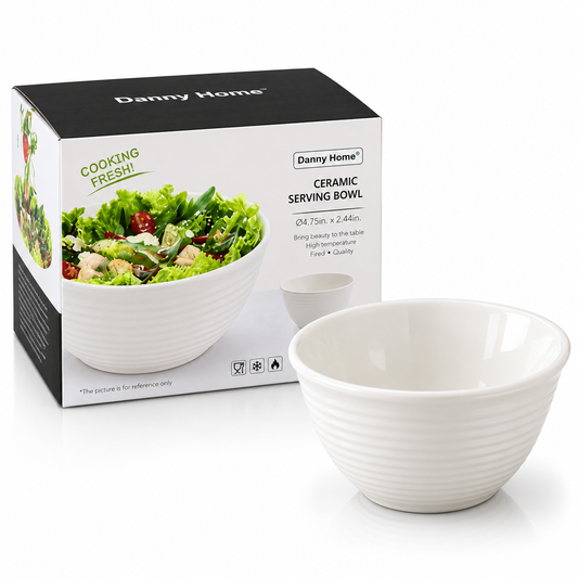 Danny Home Ceramic Salad Bowl Set 4pcs