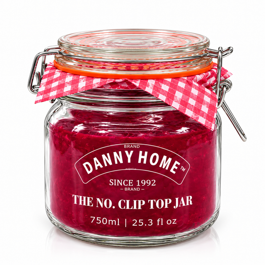 Danny Home Clip Top Glass Storage Jar – 750ml
