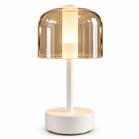 Pearl Glow Glass Table Lamp