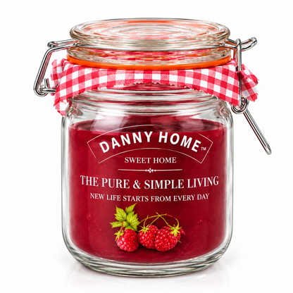 Danny Home Clip Top Glass Storage Jar – 9 × 17 cm
