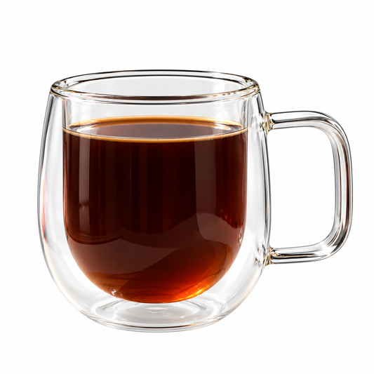 Double Wall Glass Mug | Round