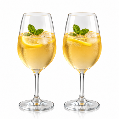 Danny Home Crystal Stem Glass Set – 2 Pcs