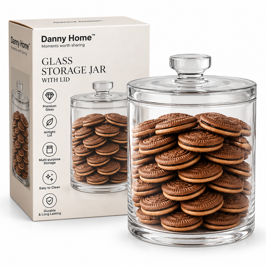 Danny Home Decorative Cookie Glass Jar 18.5cm