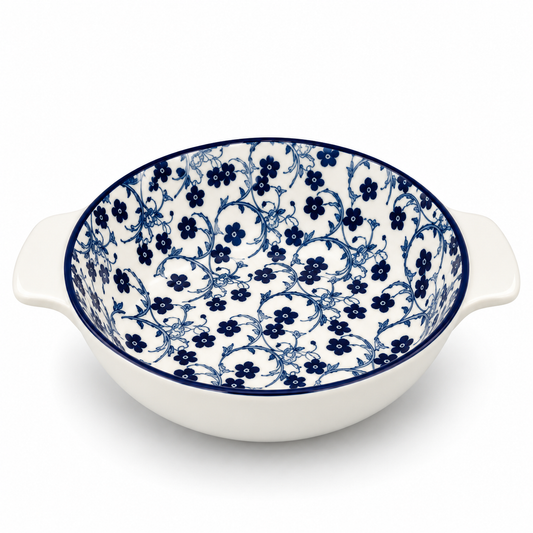 Danny Home Blue Flower 6-Inch Ceramic Bowl