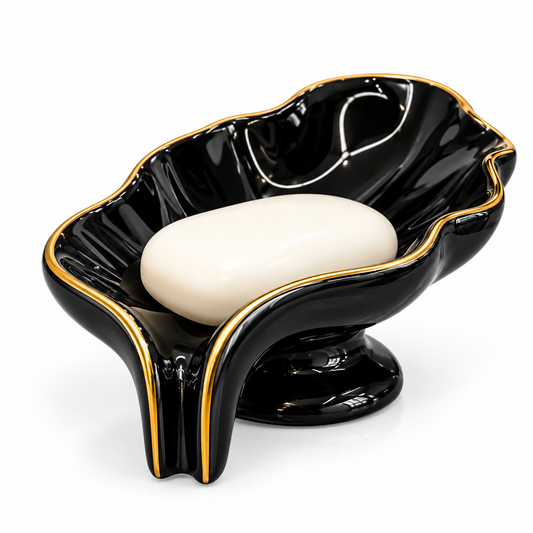 Brilliant Soap Dish Black Leaf