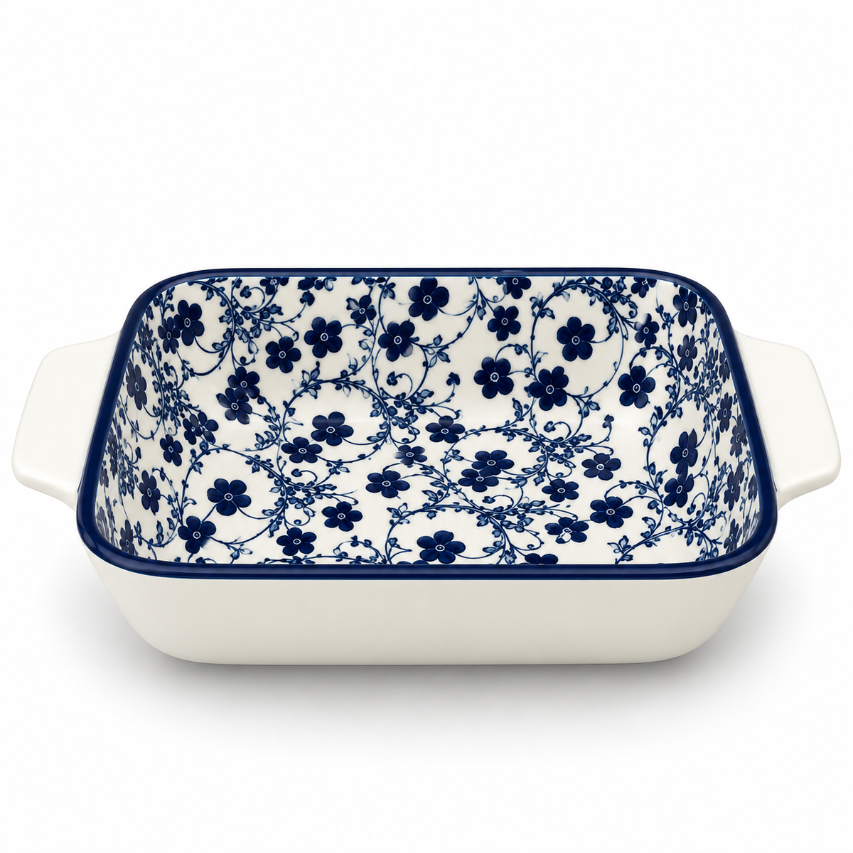 Danny Home Blue Flower 7-Inch Ceramic Bowl