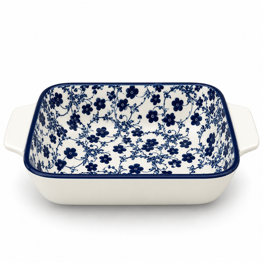 Danny Home Blue Flower 7-Inch Ceramic Bowl