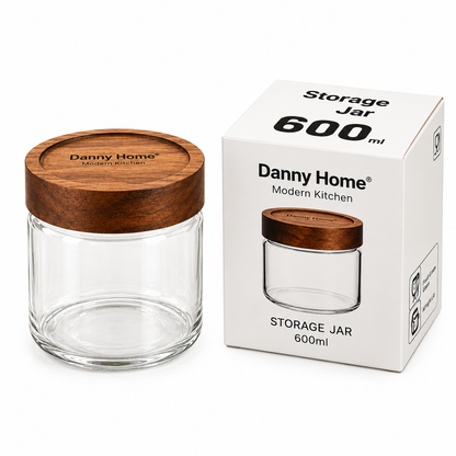 Danny Home Glass Storage Jar – 600ml
