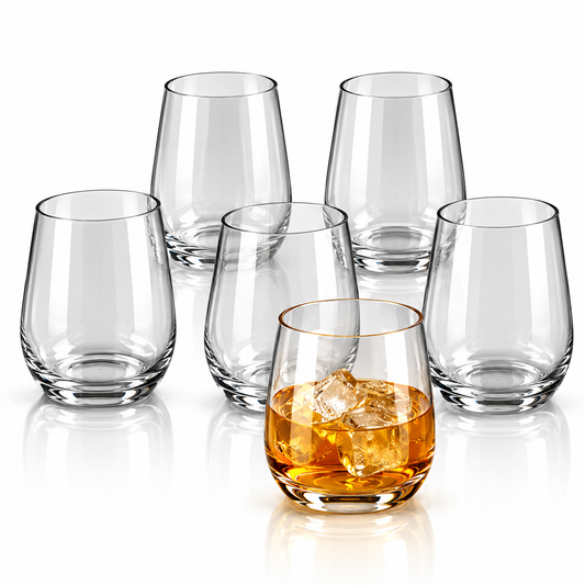 Danny Home Stemless Glass Set – 420ml (6 Pcs)