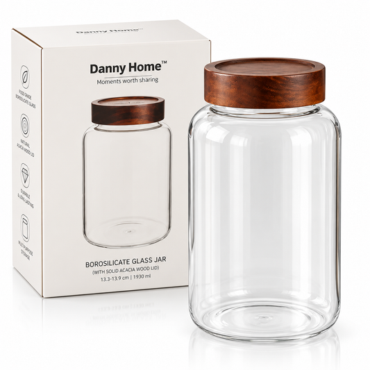 Danny Home Borosilicate Sealed Glass Jar 1930ml