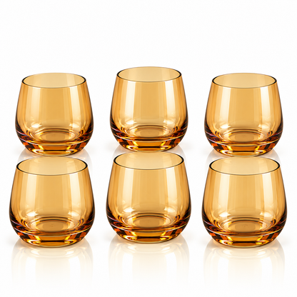 Danny Home Tinted Glass Tumbler Set – 360ml (6 Pcs)