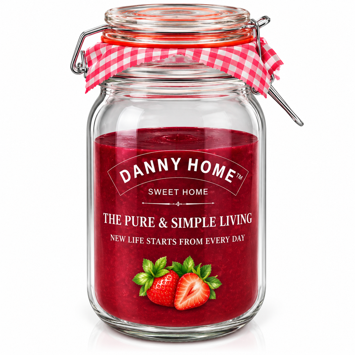 Danny Home Clip Top Glass Storage Jar – 9 × 22 cm