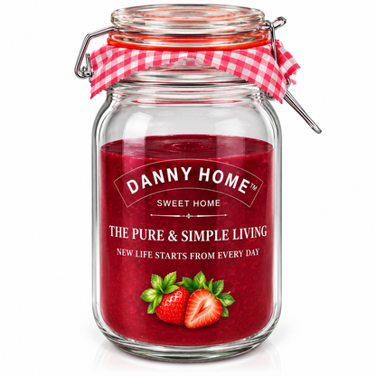 Danny Home Clip Top Glass Storage Jar – 9 × 22 cm