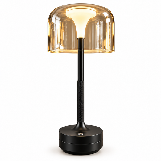 Midnight Aura Glass Table Lamp
