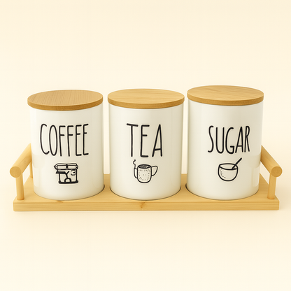 Ceramic Storage Jar Trio