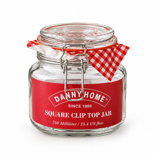 Danny Home Mason Clip Lid Jar 750ml