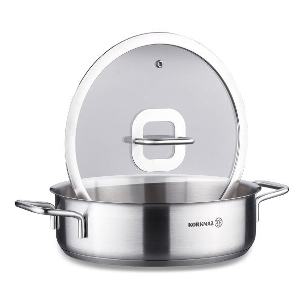 Korkmaz Stella Low Casserole 24x7cm
