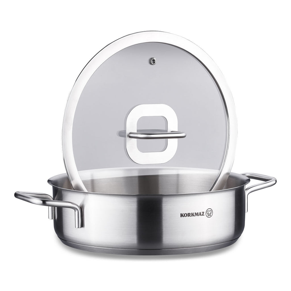 Korkmaz Stella Low Casserole 28x8cm