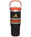 The IceFlow™ Flip Straw Tumbler | 30 OZ - Black Mesh