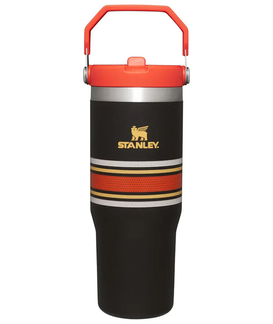 The IceFlow™ Flip Straw Tumbler | 30 OZ - Black Mesh