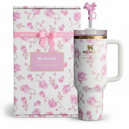 The Stanley x LoveShackFancy Quencher | 40 OZ | Ribbon Rosa - Gift Box