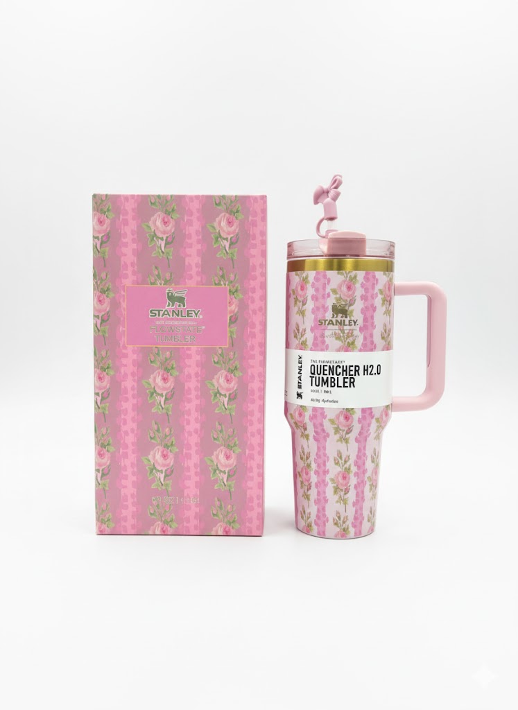 The Stanley x LoveShackFancy Quencher | 40 OZ | Blooming Heirloom  | Printed Box
