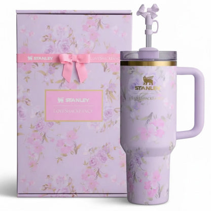 The Stanley x LoveShackFancy Quencher | 40 OZ | Happy Thoughts - Gift Box